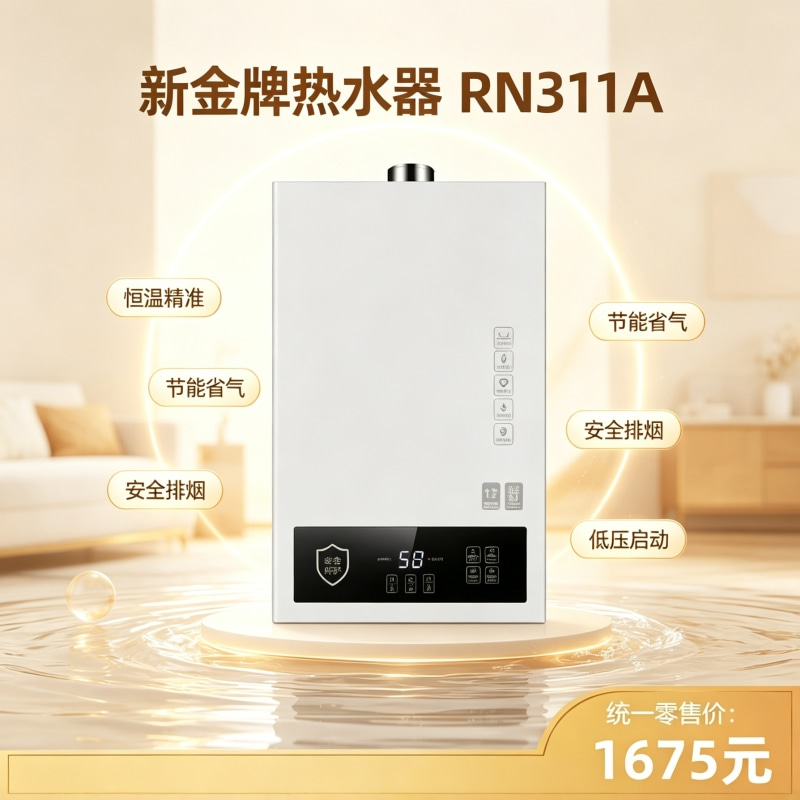 新金牌13升燃气热水器311A